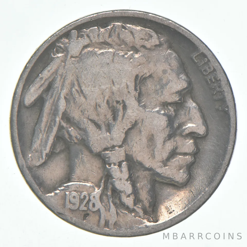 1928-D Indian Head Buffalo Nickel Average Circ