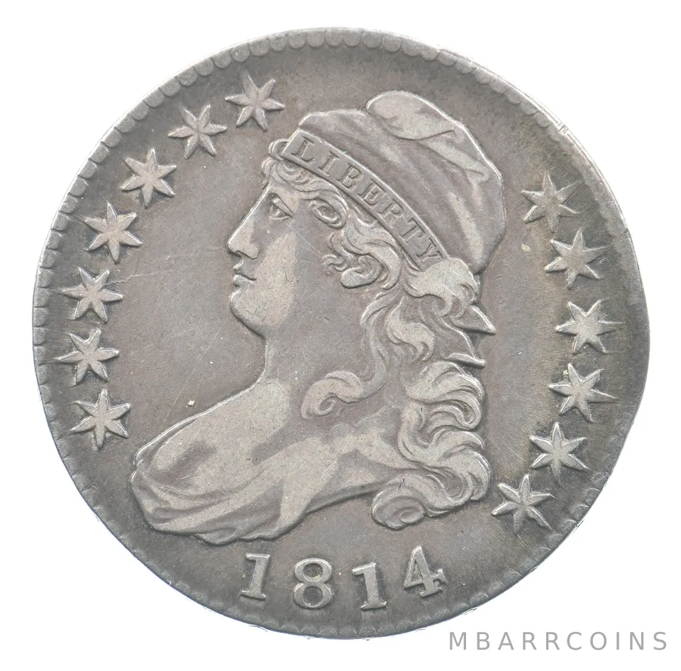 1814 Capped Bust Half Dollar O-104A R2 *5087