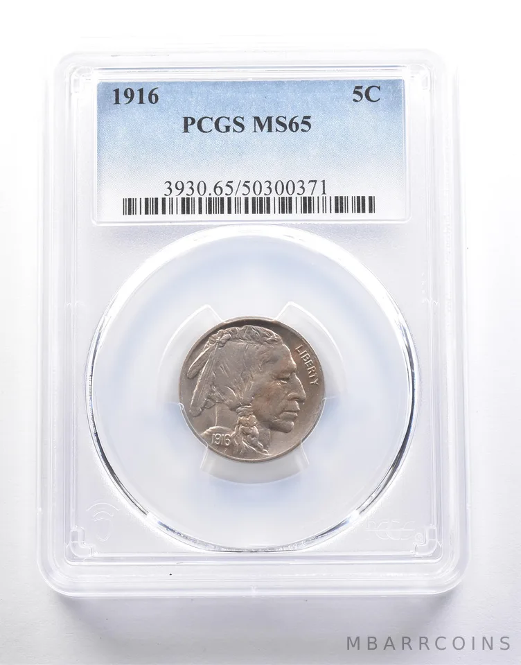 1916 Indian Head Buffalo Nickel MS65 PCGS a6693