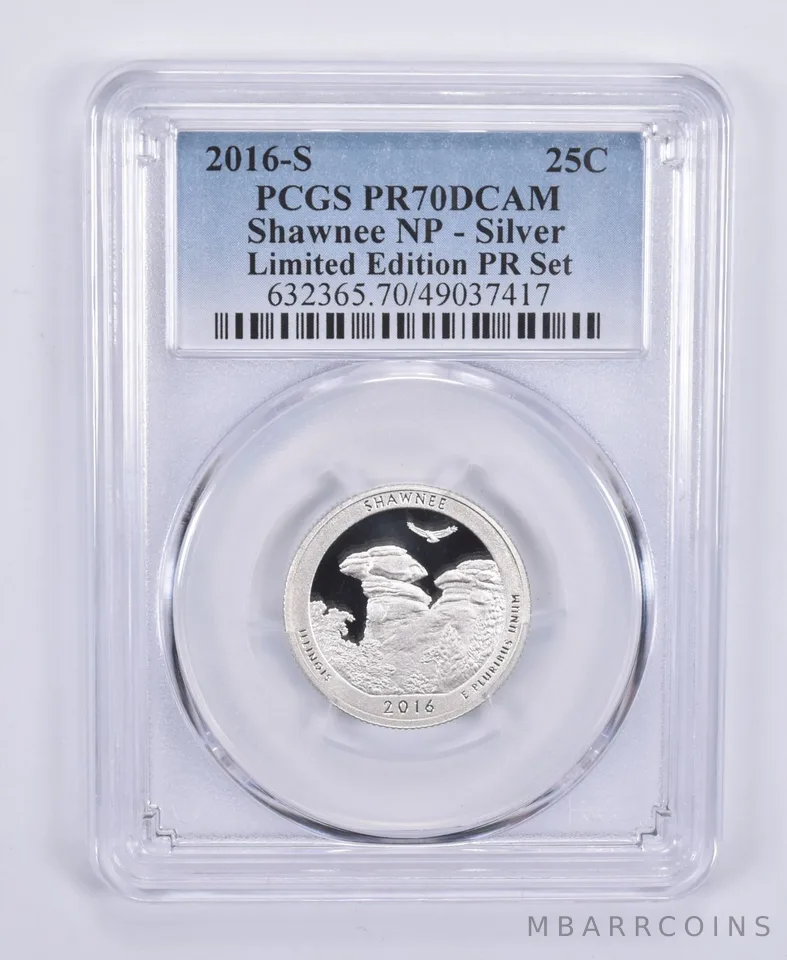 2016-S Washington Quarter Silver Shawnee Limited Edition Set PR70 PCGS