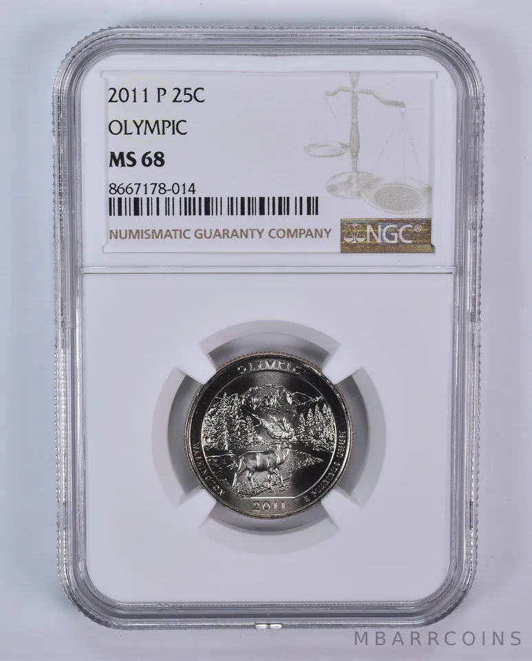 2011-P Washington Quarter ATB Olympic MS68 NGC