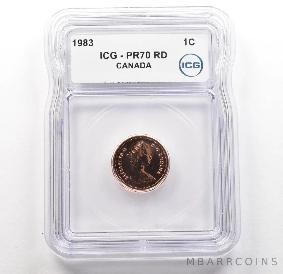 1983 Canada 1 Cent PR70 ICG *6205