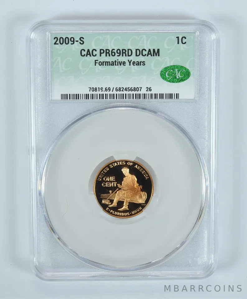 2009-S Lincoln Memorial Cent Formative Years PR69 DCAM CAC CACg