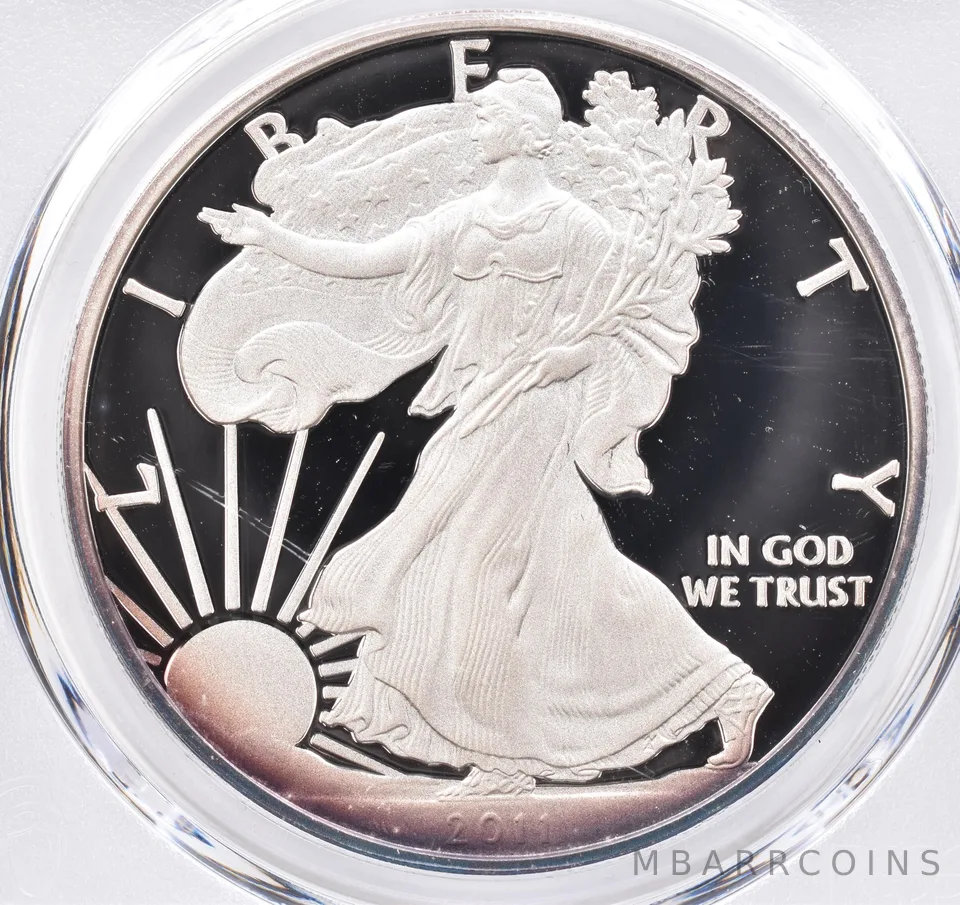 2011-W American Silver Eagle PR69 DCAM PCGS Beautiful Tone *1550