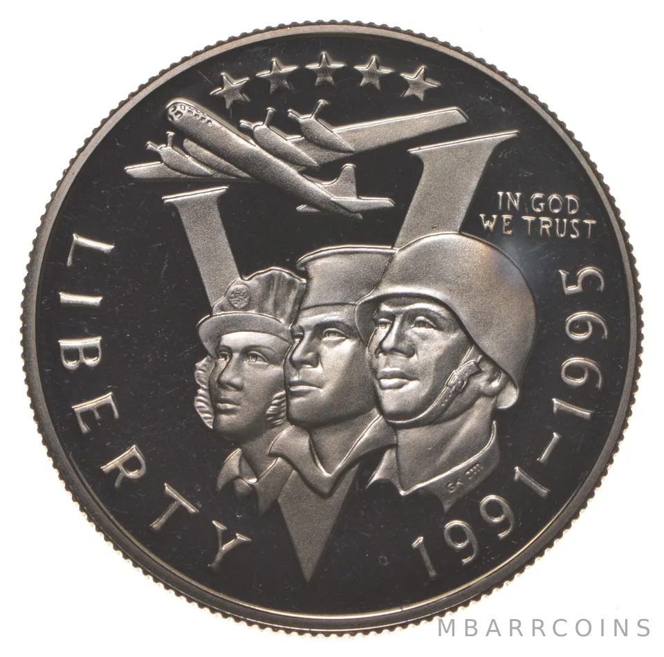1993-P Proof WWII World War 2 1991-1995 Commemorative Half Dollar