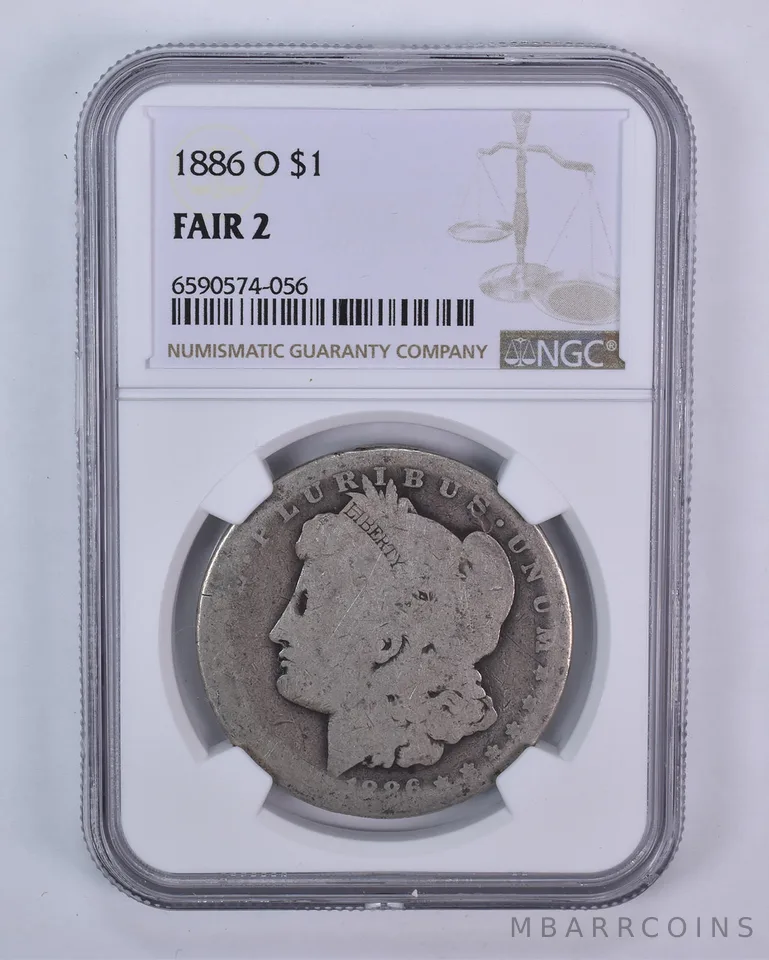 1886-O Morgan Silver Dollar Fair 2 NGC Lowball