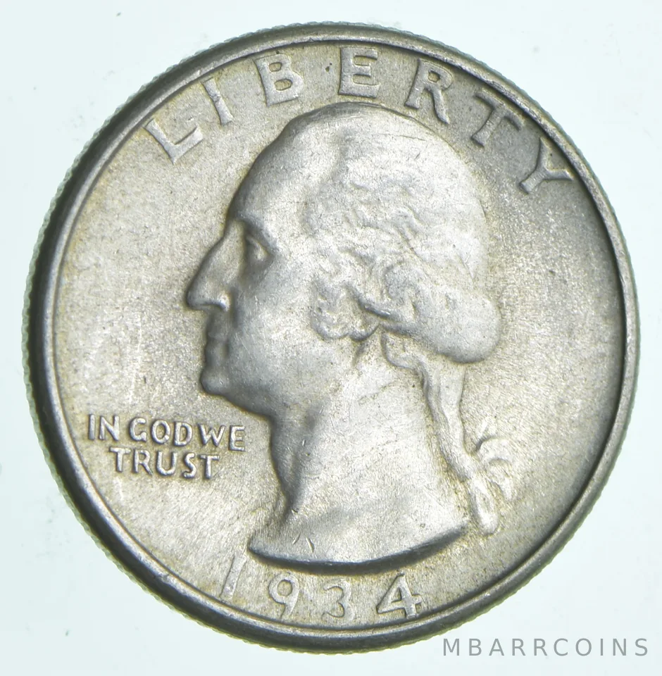 1934 Washington Quarter a8877