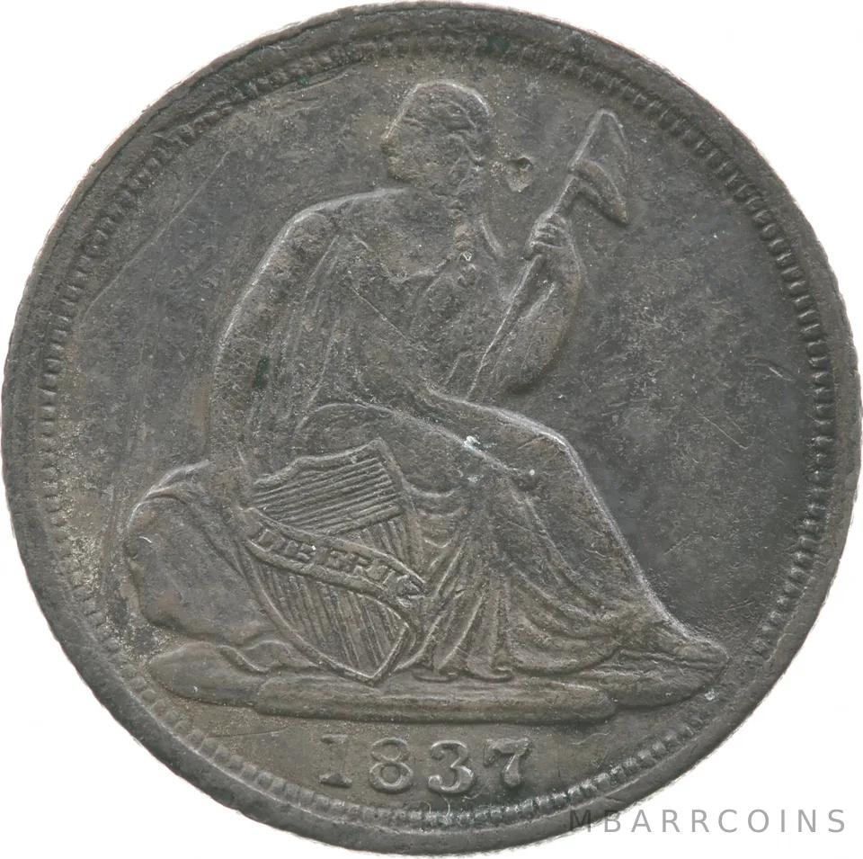 1837 Seated Liberty Half Dime a2796