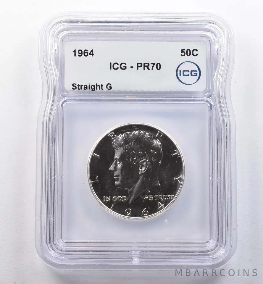1964 Kennedy Half Dollar Straight G PR70 ICG *2228
