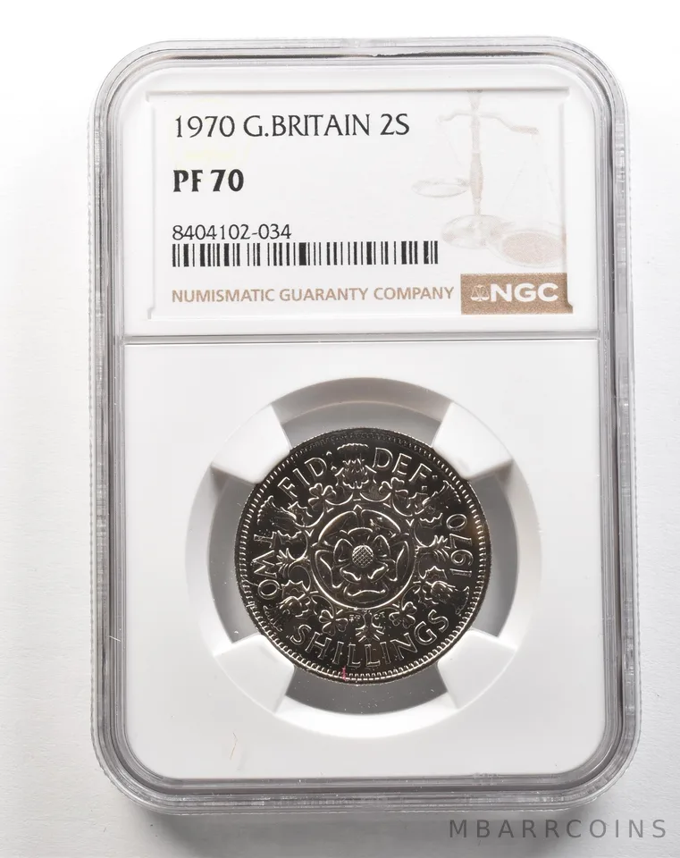 1970 Great Britain 2 Shillings PF70 NGC *5164
