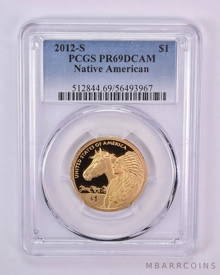 2012-S Sacagawea $1 Trade Routes PR69 DCAM PCGS Blue Label