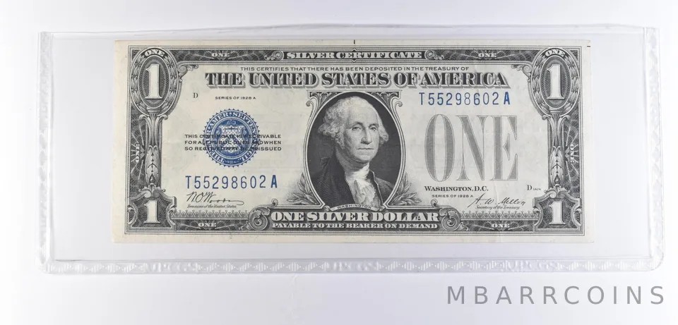 1928 A $1 Silver Certificate Blue Seal *8379