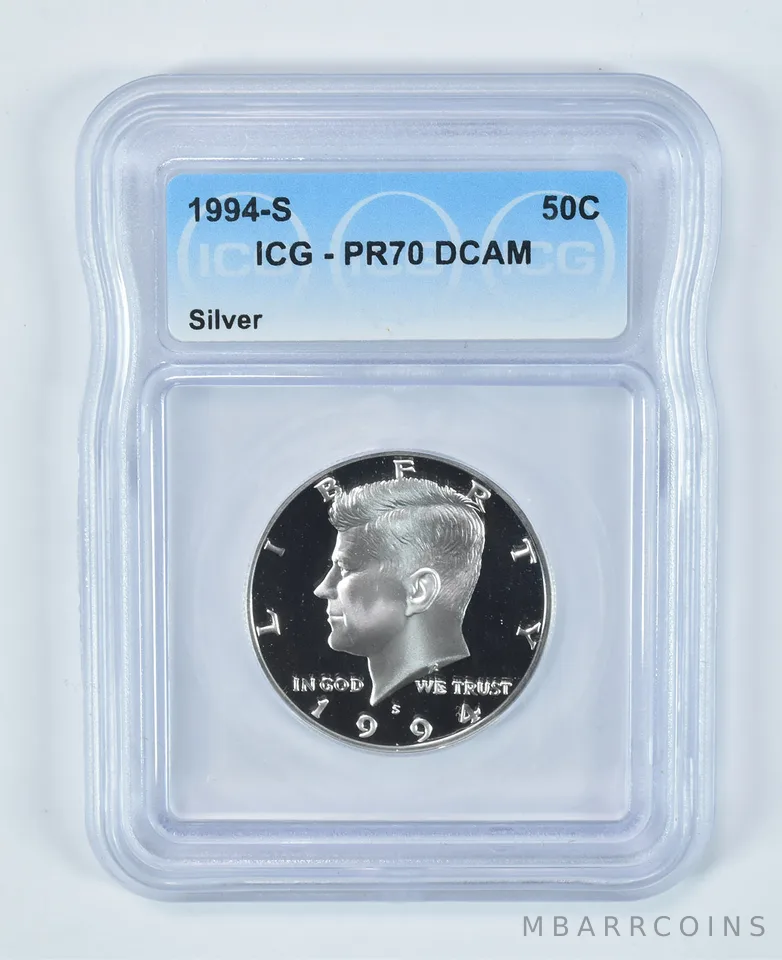 1994-S Kennedy Half Dollar Silver PR70 DCAM ICG