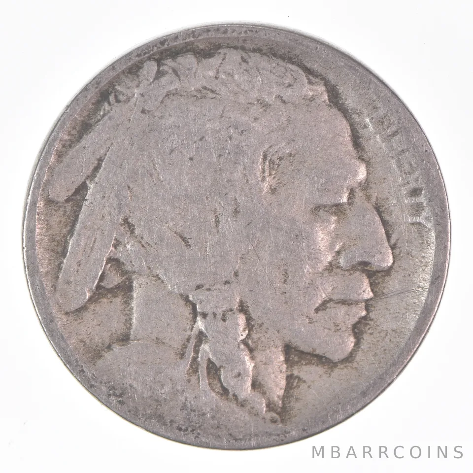 1913 (P) T2 Indian Head Buffalo Nickel Average Circ
