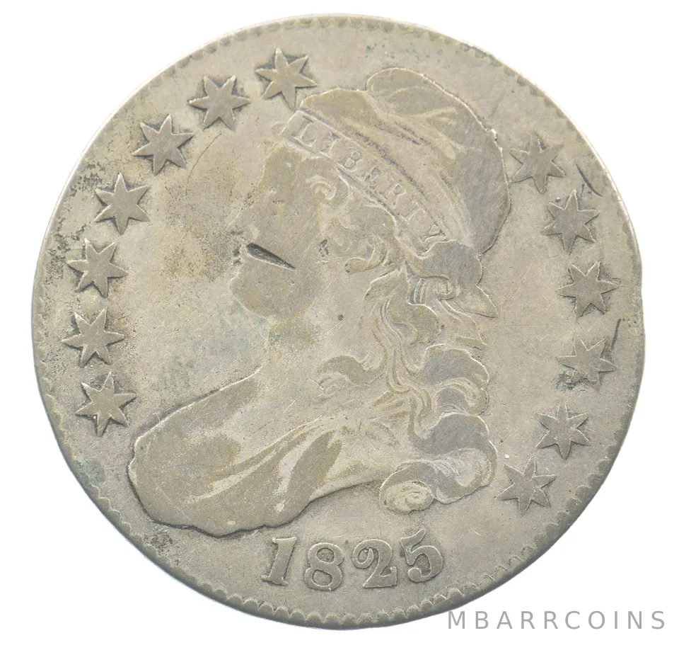 1825 Capped Bust Half Dollar *6682
