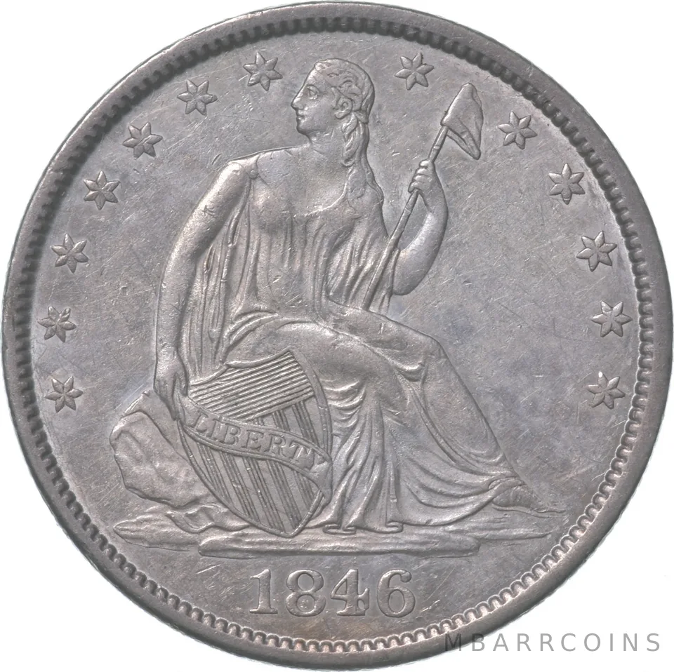 1846-O Seated Liberty Half Dollar MD W5-10 a8326