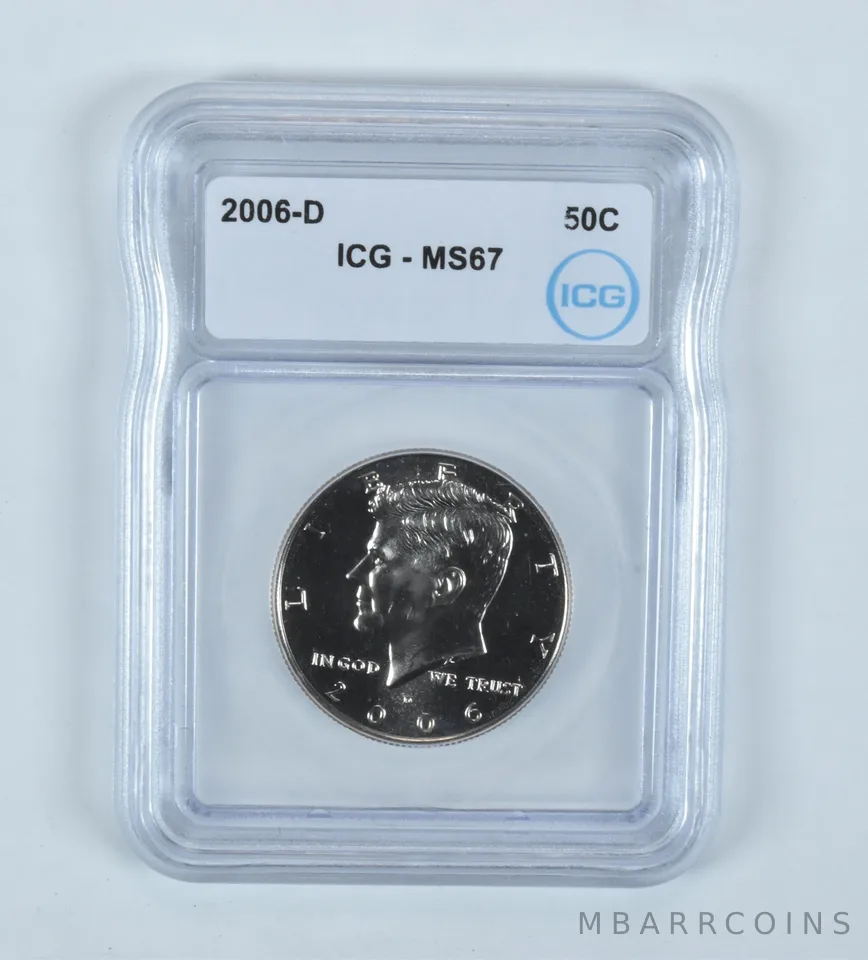 2006-D Kennedy Half Dollar MS67 ICG