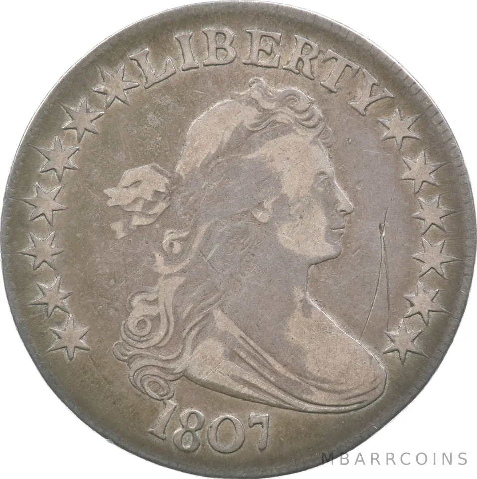 1807 Draped Bust Half Dollar O-105 *1253