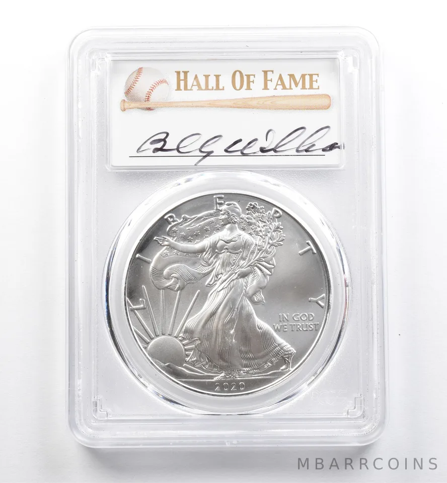 2020 (P) American Silver Eagle Billy Williams EI FDOI MS70 PCGS *9903