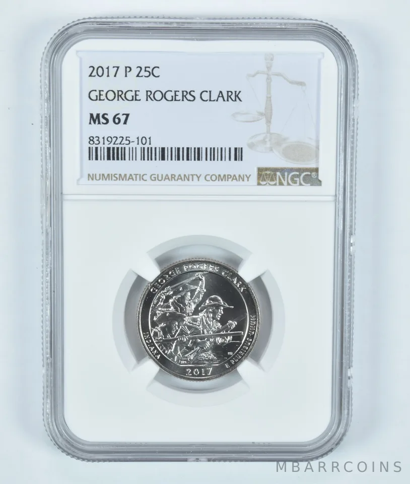 2017-P Washington Quarter George Rogers Clark ATB MS67 NGC