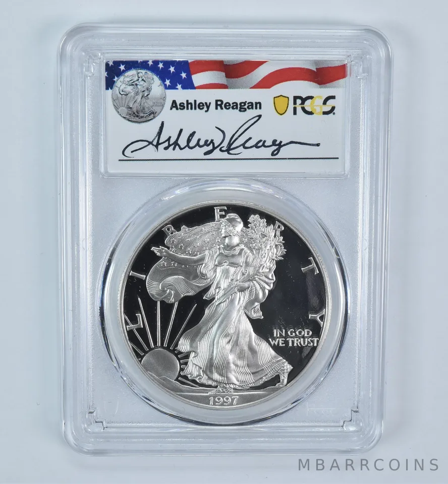 1997-P American Silver Eagle Ashley Reagan PR69 DCAM PCGS