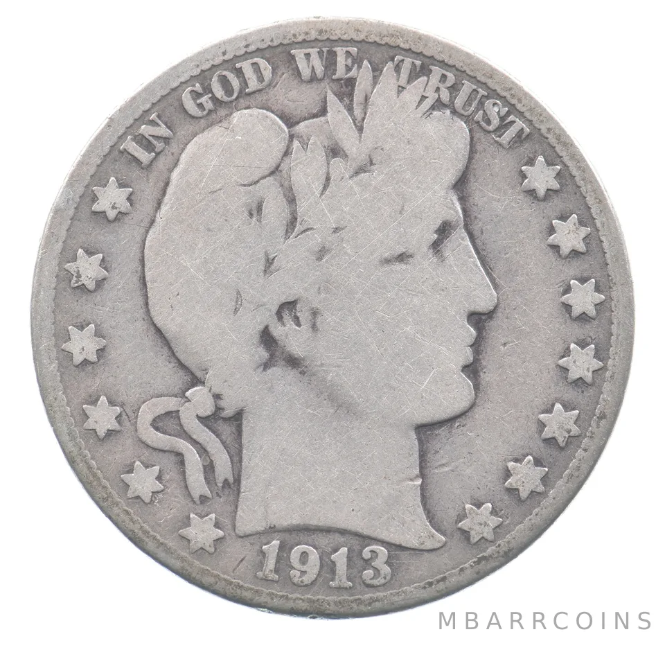 1913-S Barber Half Dollar *9171