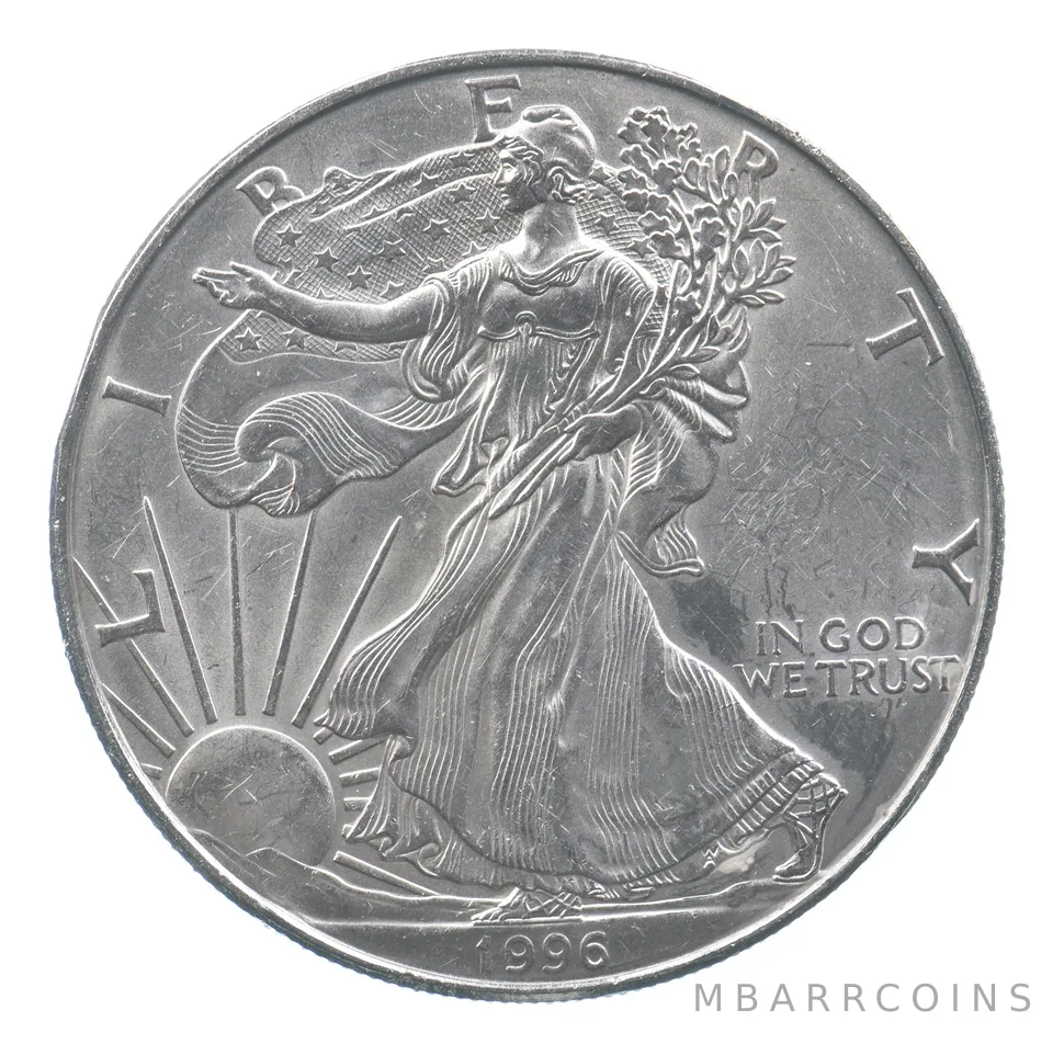 Rarest 1996 American Silver Eagle - Key Date - Rare LOW MINTAGE *691