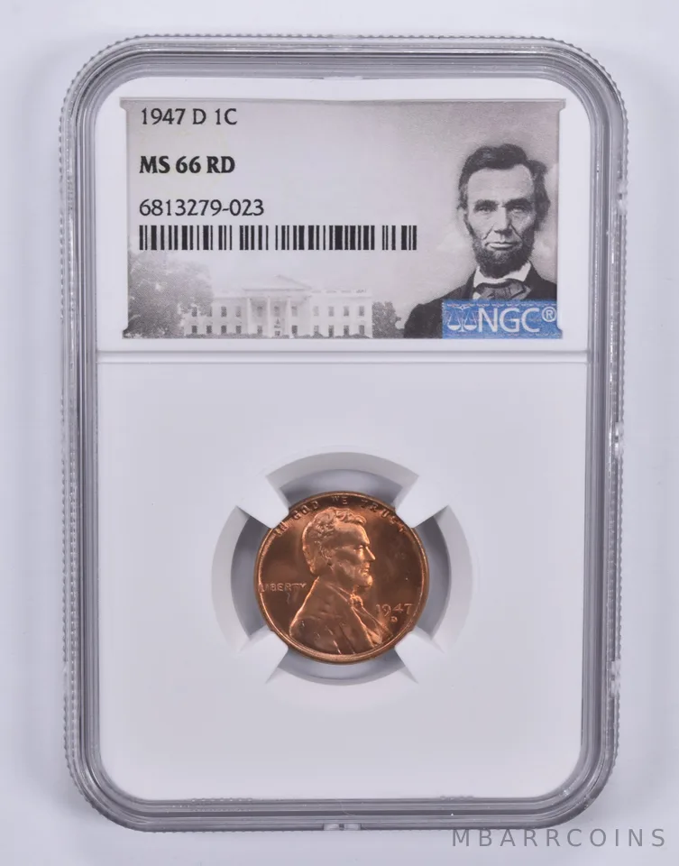1947-D Lincoln Wheat Cent 1c MS66 RD NGC Special Label