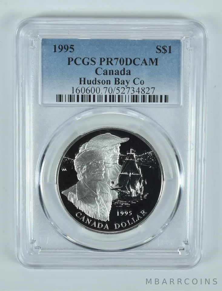 1995 Canada 1 Dollar Silver Hudson Bay Company PR70 DCAM PCGS