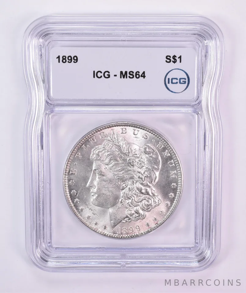 1899 Morgan Silver Dollar MS64 ICG