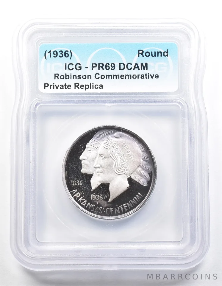 1936 Robinson Half Dollar PR69 ICG Museum Gallery Strike *1267