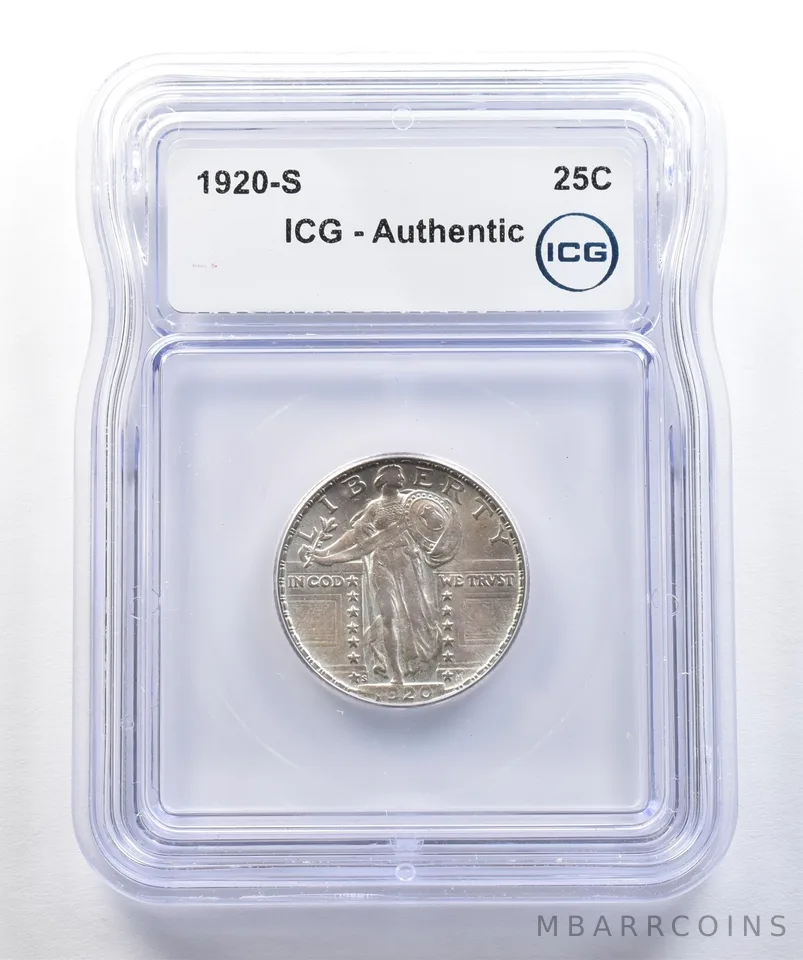 1920-S Standing Liberty Quarter Authentic ICG *7803