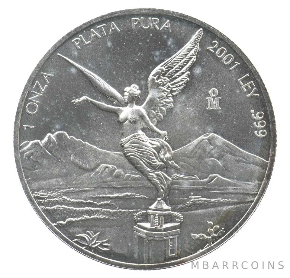 2001 Mo Mexico 1 Onza Silver Libertad *6403
