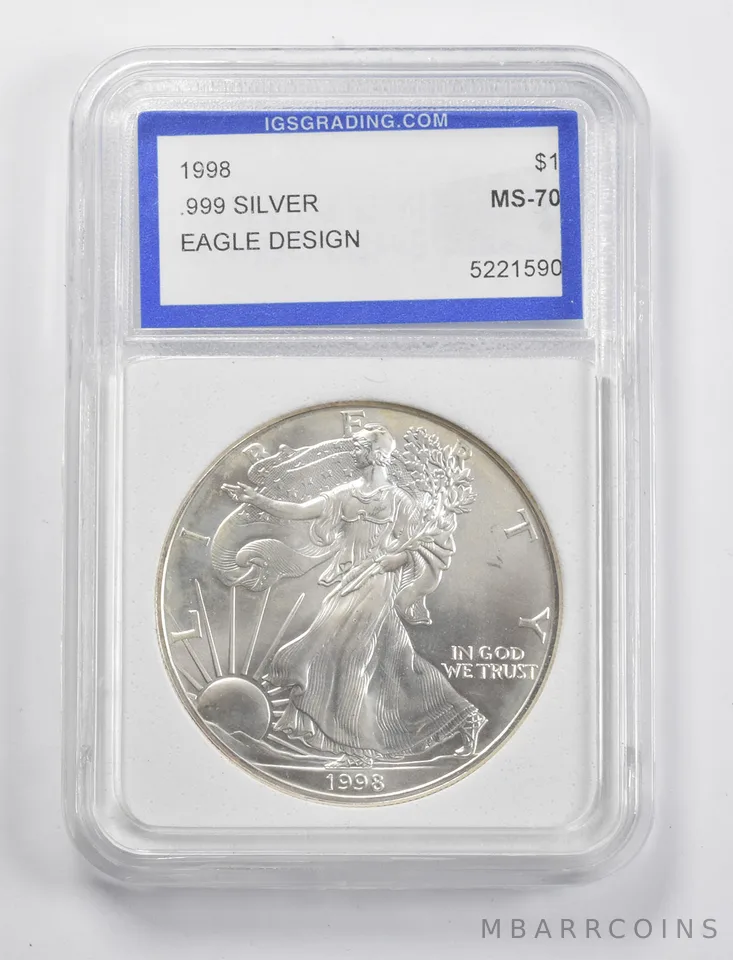 1998 American Silver Eagle a5279