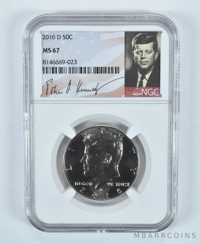 2016-D Kennedy Half Dollar MS67 NGC Special Label