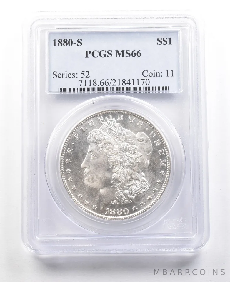 1880-S Morgan Silver Dollar MS66 PCGS *3641