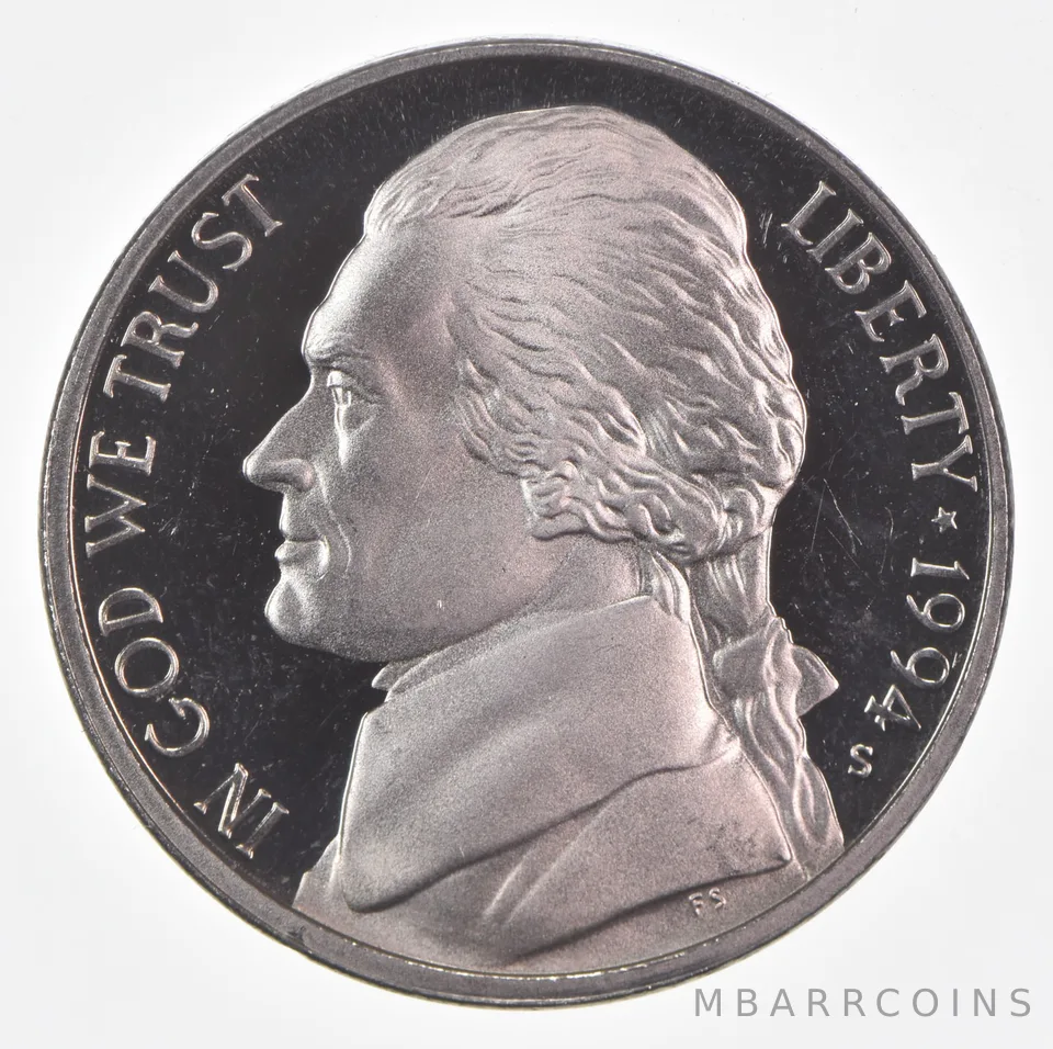 1994-S Jefferson Nickel Proof
