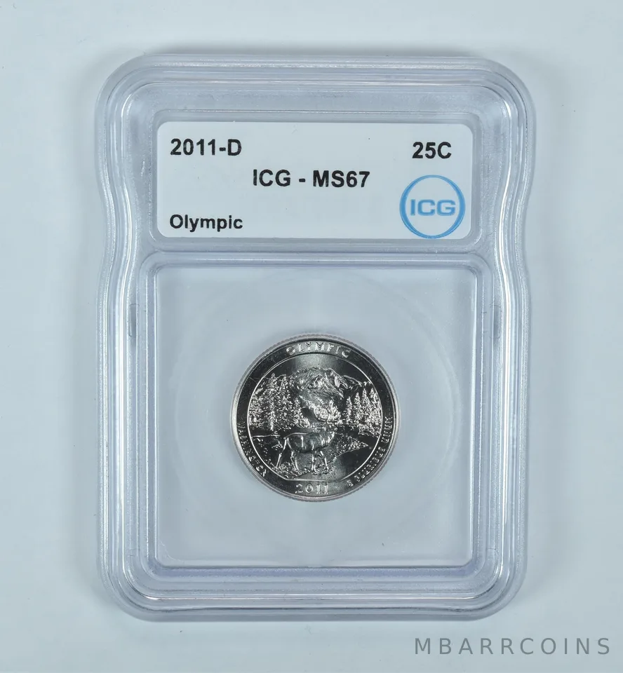 2011-D Washington Quarter ATB Olympic MS67 ICG