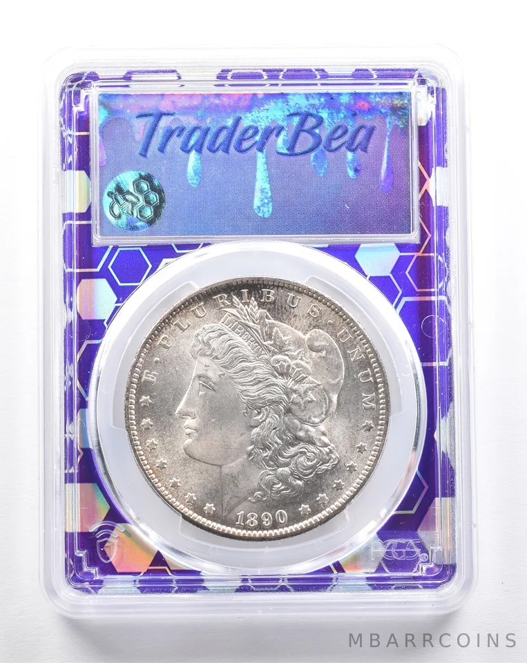 1890-S Morgan Silver Dollar MS65 PCGS Trader Bea *7450