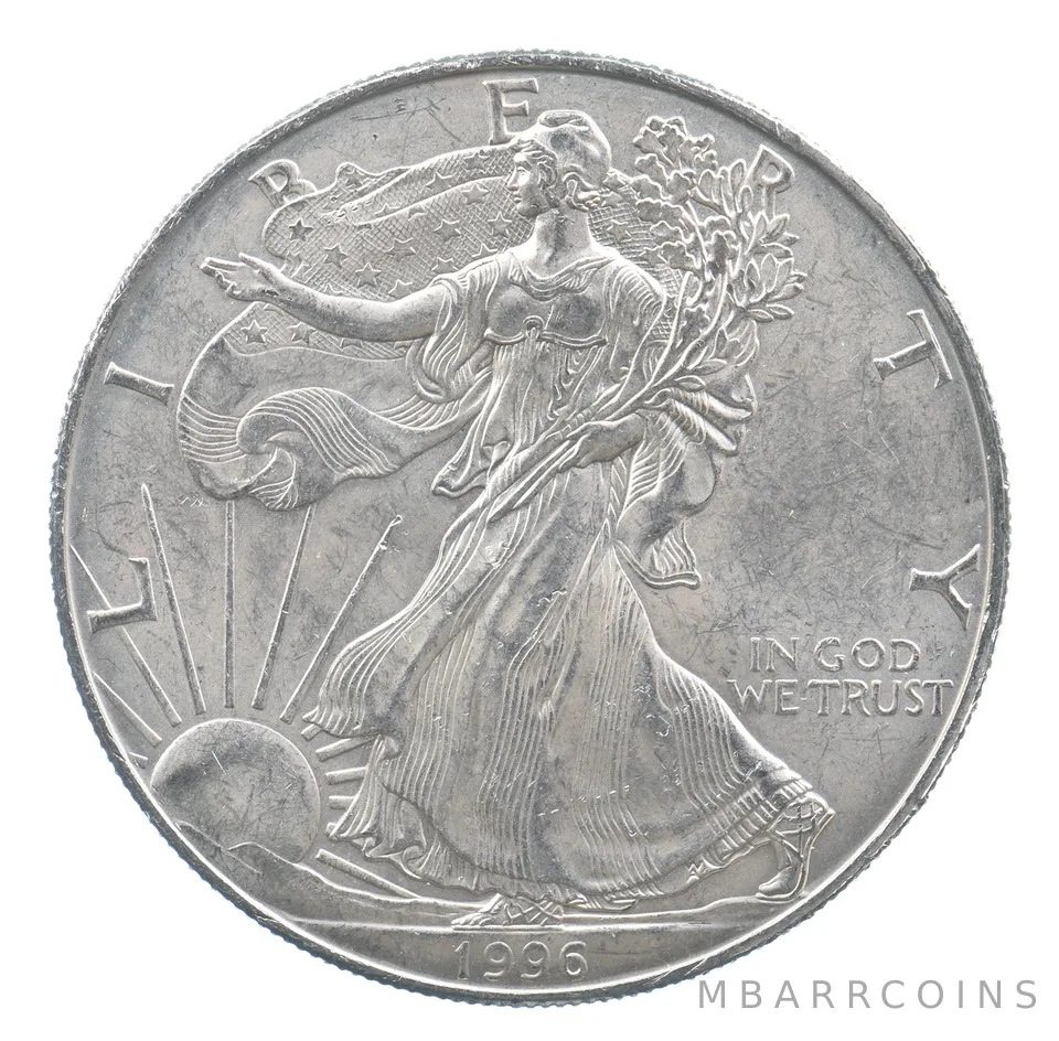 Rarest 1996 American Silver Eagle - Key Date - Rare LOW MINTAGE *707