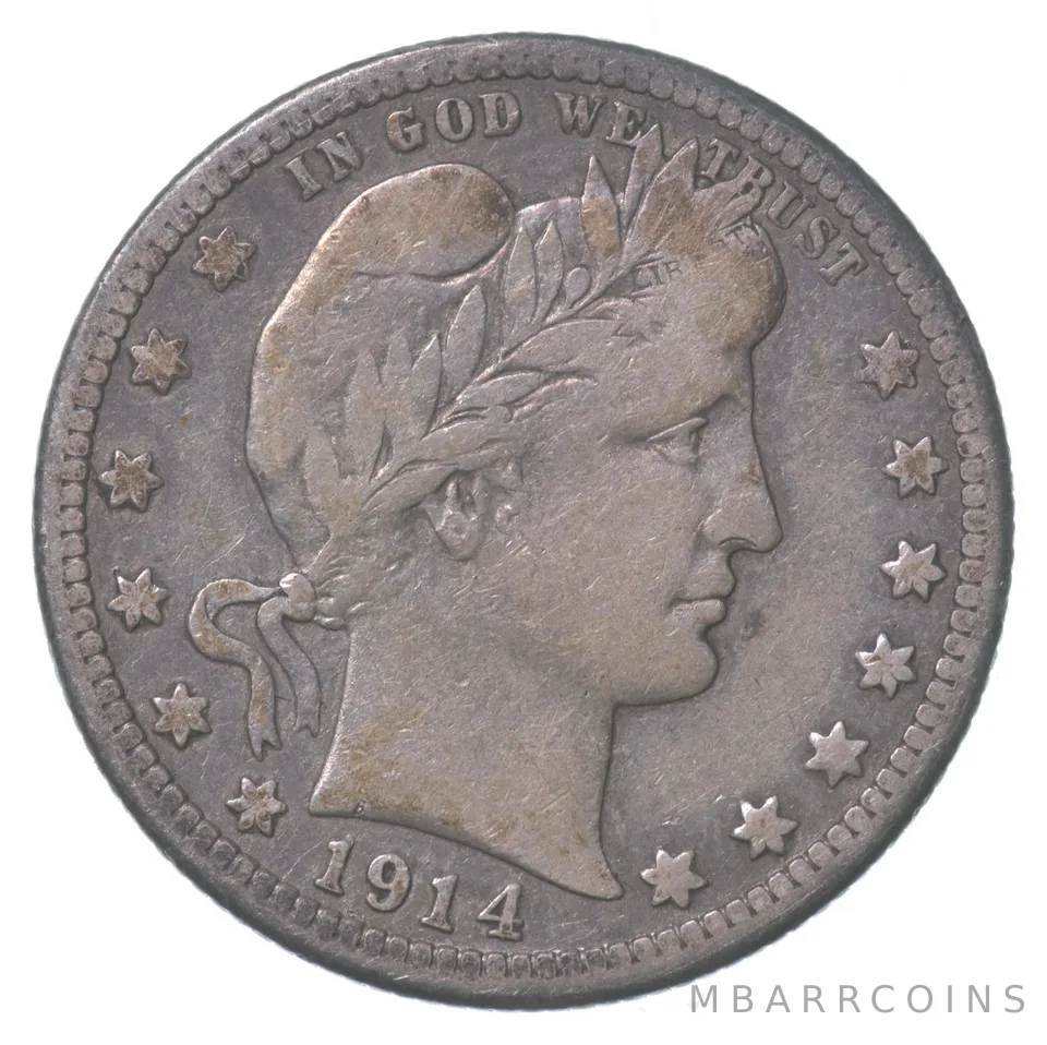 1914-S Barber Quarter a7350