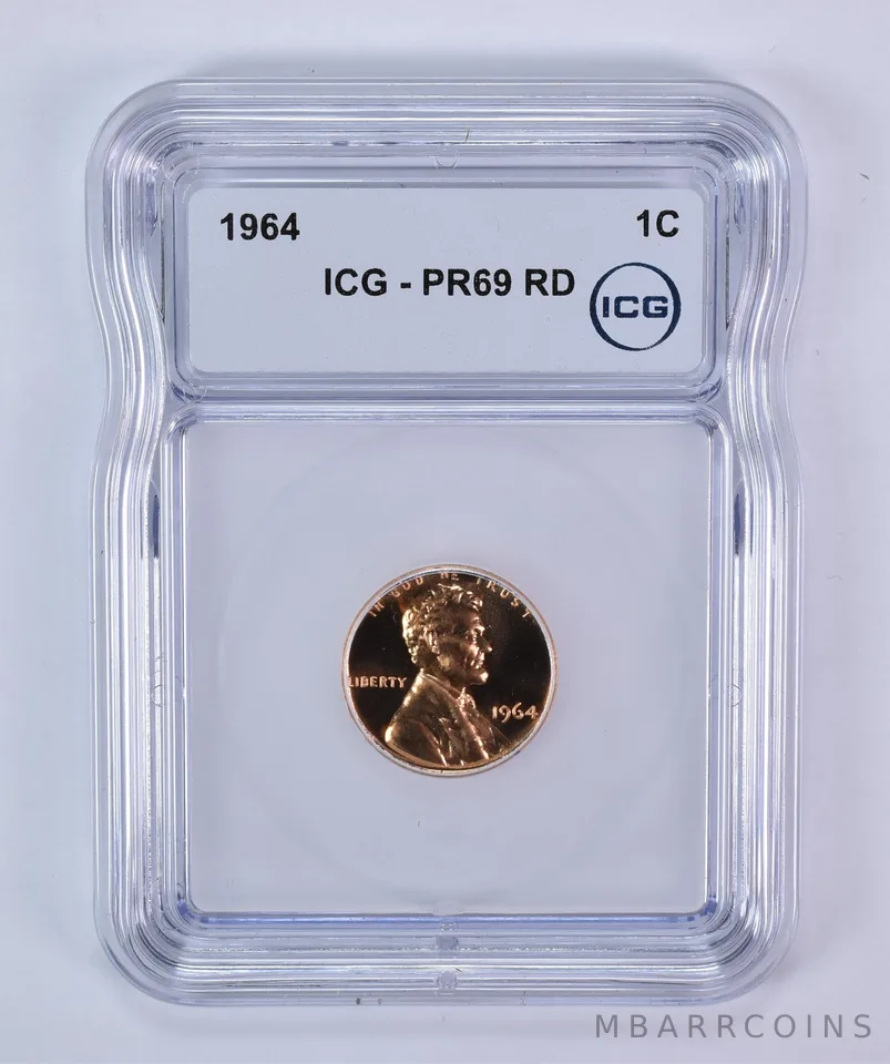 1964 Lincoln Memorial Cent PR69 RD ICG