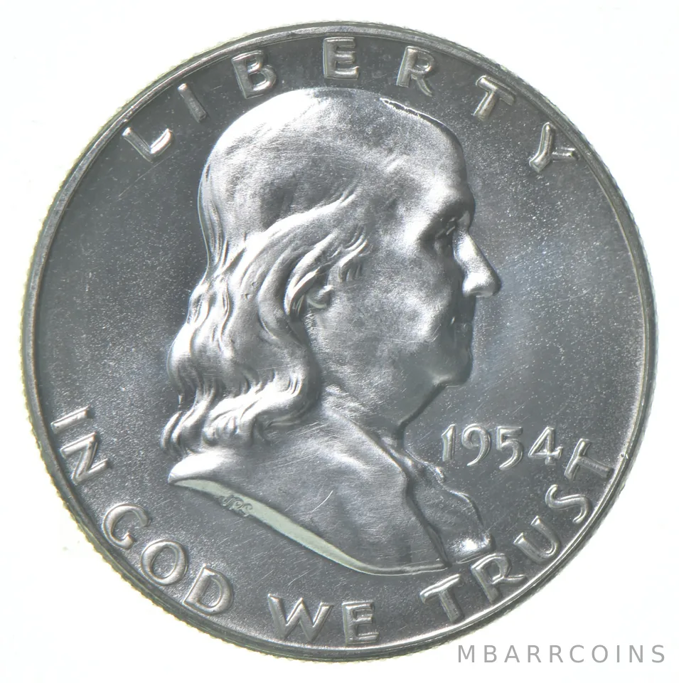 1954 Proof Franklin Half Dollar 90% Silver