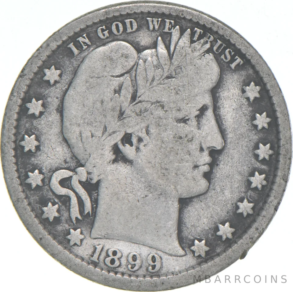 1899 Barber Quarter Average Circ