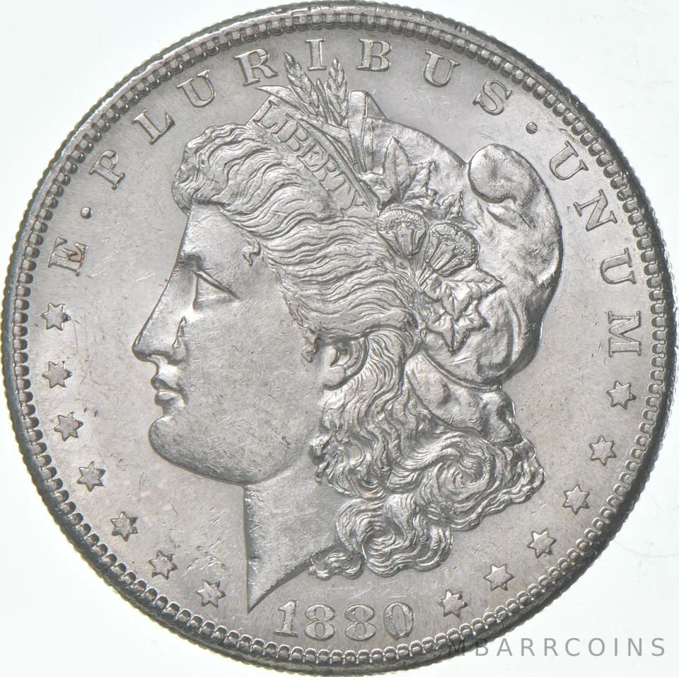 AU+ 1880-S Morgan Silver Dollar (1 coin)
