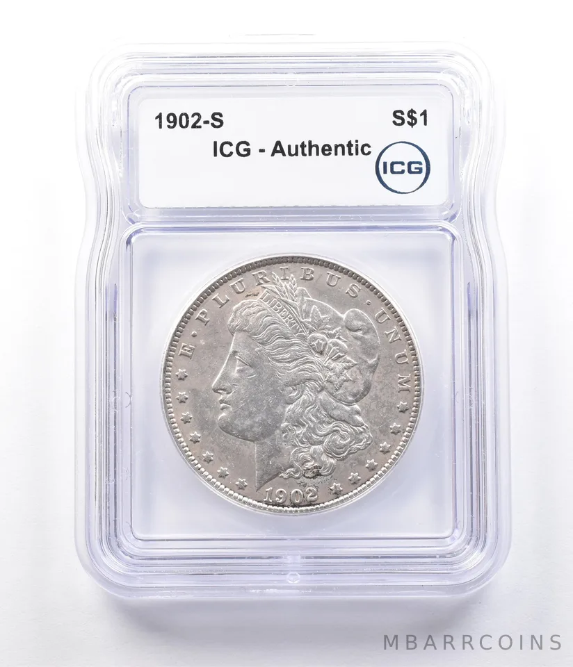 1902-S Morgan Silver Dollar Authentic ICG *2915