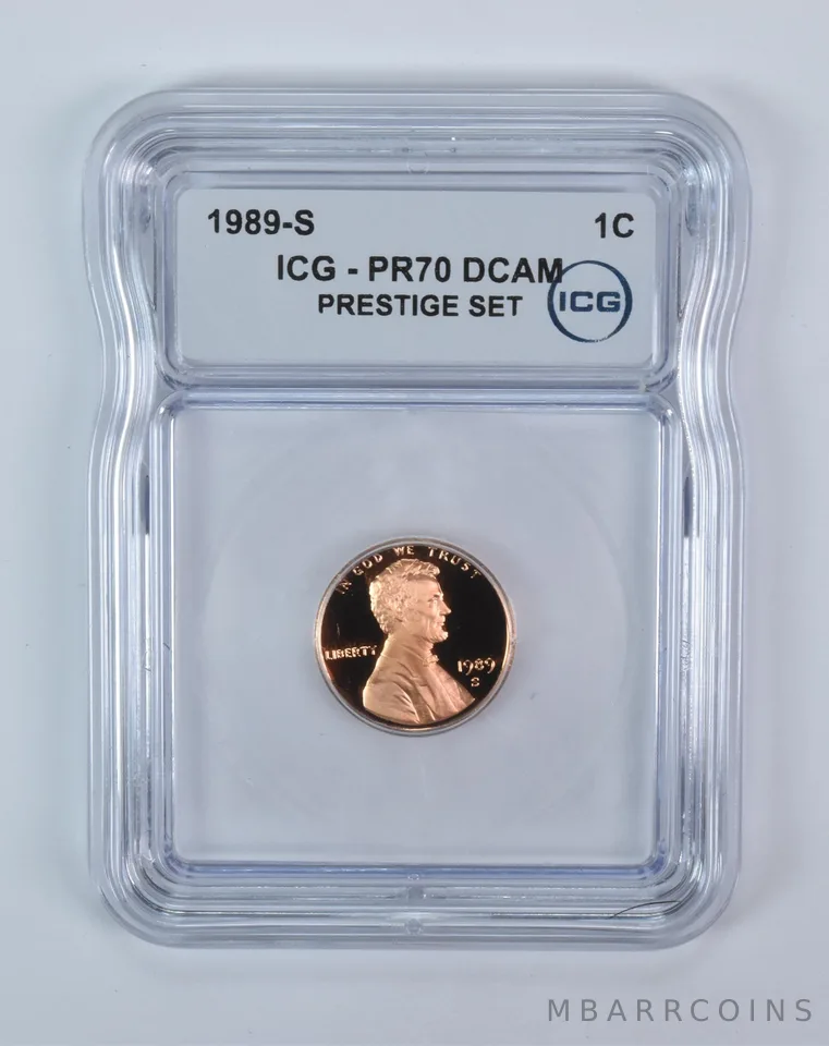 1989-S Lincoln Memorial Cent Prestige Set PR70 DCAM ICG