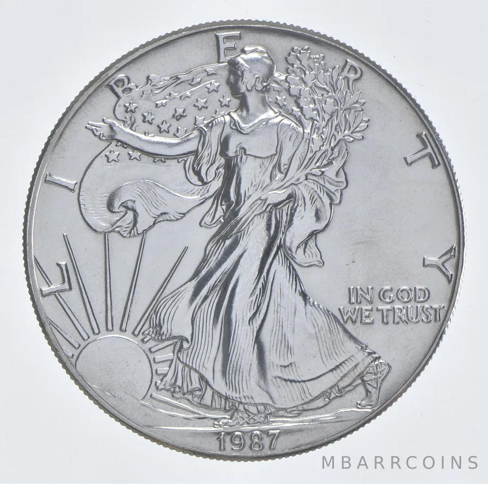 Better Date 1987 American Silver Eagle 1 Troy Oz .999 Fine Silver *998