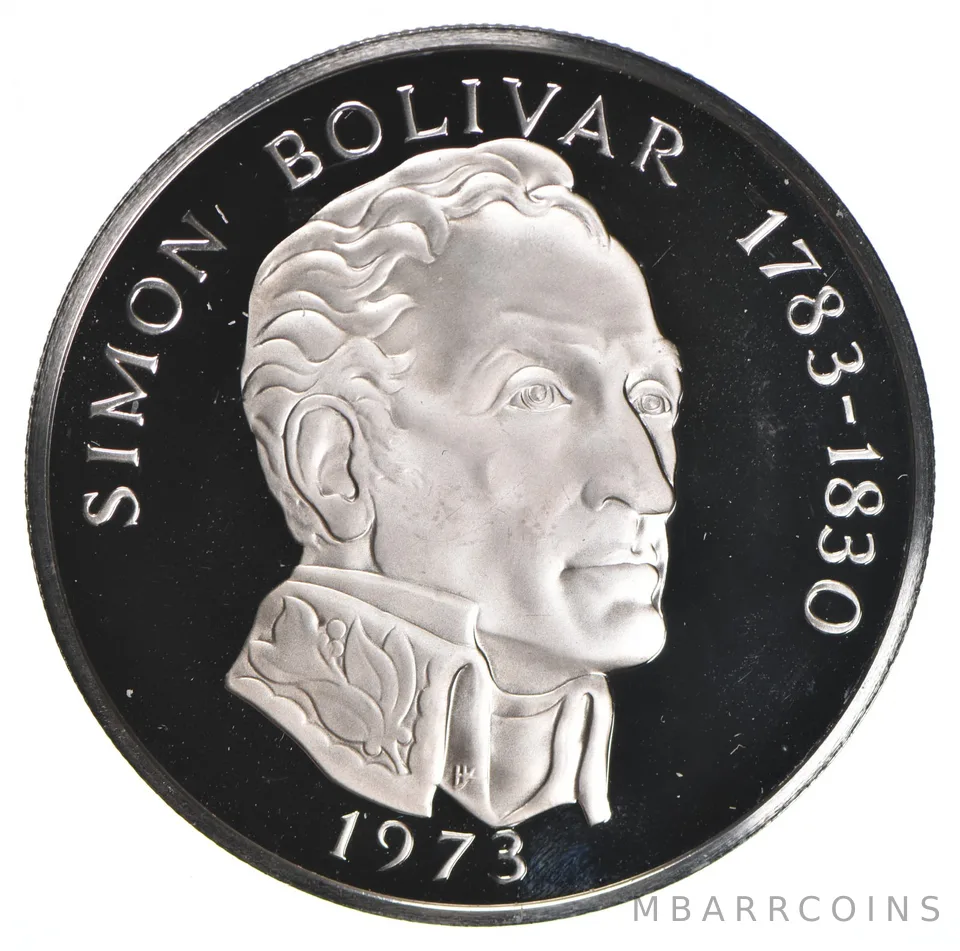 1973 Panama 20 Balboas Proof - 925 Sterling Silver - 129.59 Grams