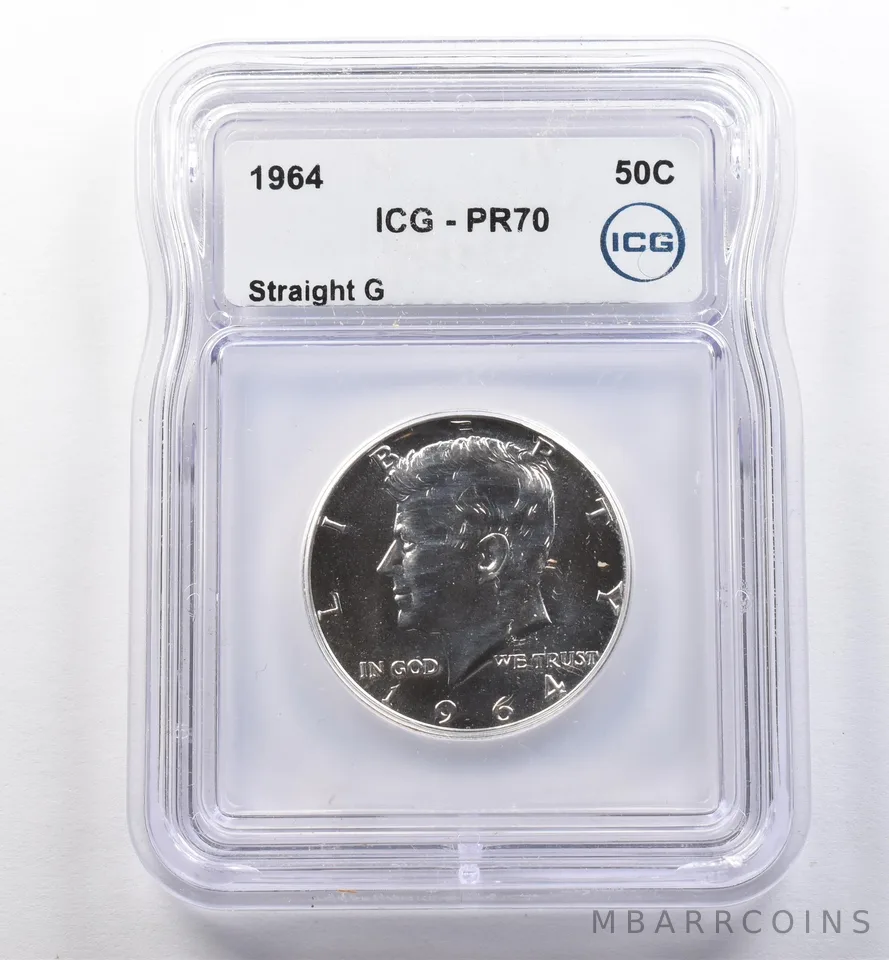 1964 Kennedy Half Dollar Straight G PR70 ICG *2229